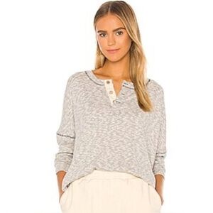 Like New Free People Beach Gray Endless Summer Sleep to Dream top